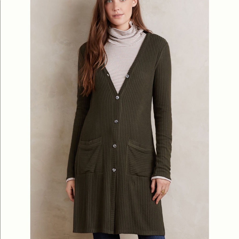 Ribbed Mini Cardigan from Anthropologie